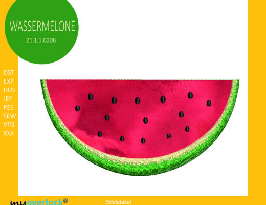 Freebie stickstoff-Magazin Wassermelone Stickdatei