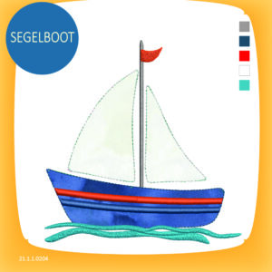 Stickdatei: Segelboot 21.1.1.0204