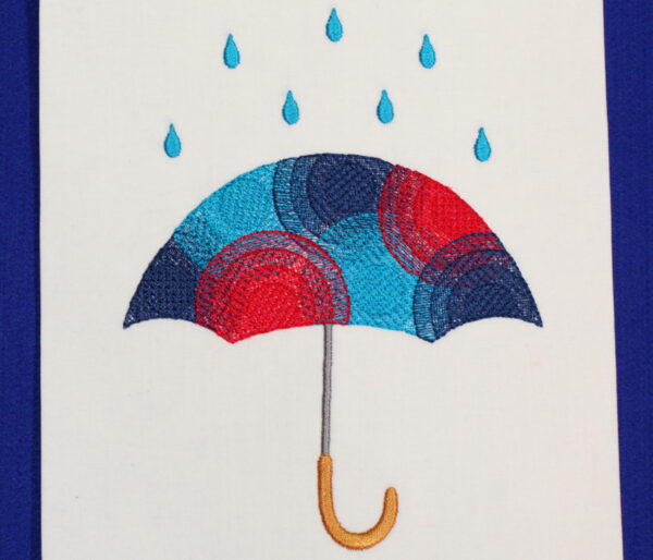 Stickdatei: Regenschirm