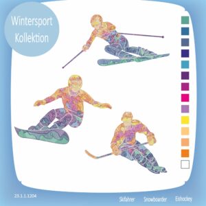 Stickdatei: Wintersport Kollektion